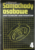 Samochody osobowe Opisy techniczne i dane regulacyjne Tom 4