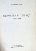 Pierwsze lat dziesięć 1928 r.