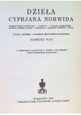 Biblioteka poetów polskich Tom V Dzieła Cyprjana Norwida 1934 r.