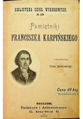 Pamiętniki Franciszka Karpińskiego 1898 r.