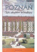 Poznań spis zabytków architektury