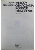 Metody oznaczania potrzeb nawożenia