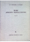 Kurs analizy współczesnej Część II