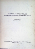 Słownik łacińsko polski terminów teologiczno moralnych