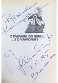 Z kabaretu do sejmu i z powrotem