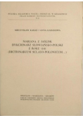 Mariana z Jaślisk dykcjonarz słowiańsko polski z roku 1641