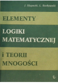 Elementy logiki matematycznej i teorii mnogości