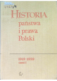 Historia państwa i prawa Polski 1918 1939 Część I