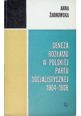 Geneza rozłamu w polskiej partii socjalistycznej 1904 - 1906