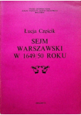 Sejm Warszawski w 1649  50 roku