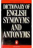 English synonyms and antonyms