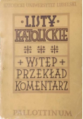 Listy katolickie Wstęp przekład komentarz