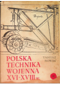 Polska technika wojenna XVI - XVIII w.