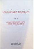 Lekcjonarz Mszalny Tom II