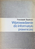 Wprowadzenie do informatyki prawniczej