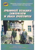 Sprawność działania zawodników w grach sportowych