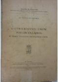 O utwierdzeniu umów pod grozą łajania, 1903 r.