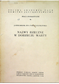 Nazwy rzeczne w Dorzeczu Warty