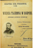 Wiedza tajemna w Egipcie Istota bytu 1898 r.