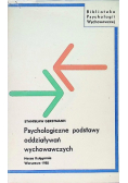 Psychologiczne Podstawy Oddziaływań Wychowawczych