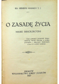 O zasadę życia 1923 r.