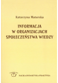 Informacja W Organizacjach Społeczeństwa Wiedzy