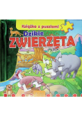Dzikie zwierzęta Książka edukacyjna z puzzlami