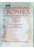 Galla Anonima Kronika Podobizna fotograficzna rękopisu Zamoyskich z wieku XIV 1948 r.
