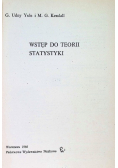 Wstęp do teorii statystyki