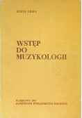Wstęp do muzykologii