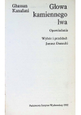 Głowa kamiennego lwa