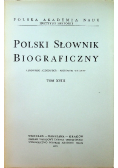 Polski słownik biograficzny Tom XVIII