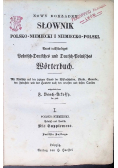 Nowy dokładny słownik polsko niemiecki i niemiecko polski Tom I ok. 1872 r.