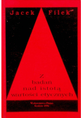 Z badań nad istotą wartości etycznych