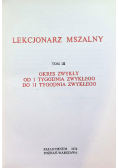 Lekcjonarz mszalny Tom III