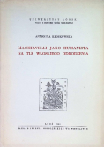 Machiavelli jako humanista na tle włoskiego odrodzenia