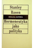 Hermeneutyka jako polityka