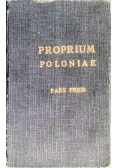 Proprium poloniae  Pars prior