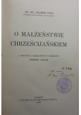 O małżeństwie chrześcijańskiem 1936 r.