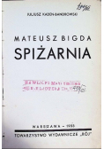 Spiżarnia 1933 r.