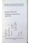 Refleksje autobiograficzne psychologa