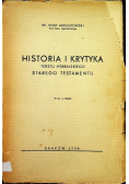 Historia i krytyka tekstu hebrajskiego Starego Testamentu 1938 r.