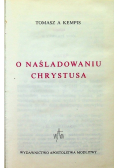 O naśladowaniu Chrystusa