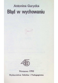 Błąd w wychowaniu