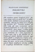 Dialektyka twórczości