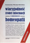 Wiarygodność Źródeł Informacji W Odniesieniu Do Homeopatii