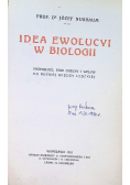 Idea ewolucyi w biologii, 1910 r.
