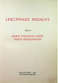 Lekcjonarz mszalny Tom 2