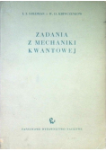 Zadania z mechaniki kwantowej