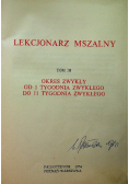 Lekcjonarz mszalny Tom III